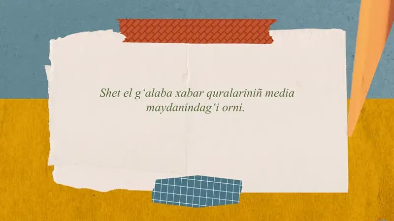 Globallasıw va media