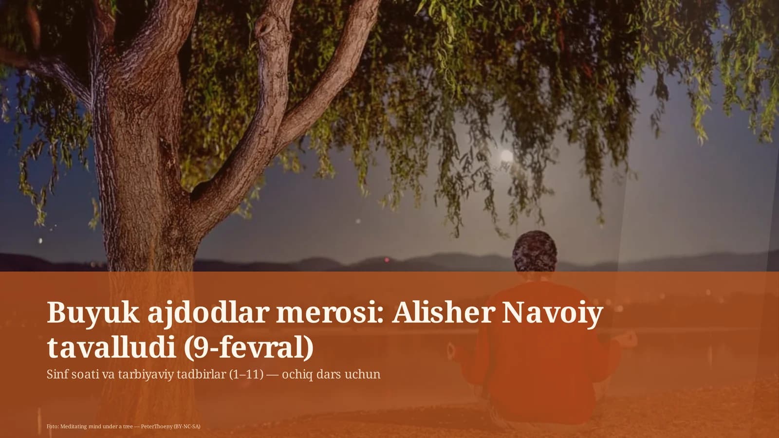 Buyuk ajdodlar merosi: Alisher Navoiy tavalludi (9-fevral)