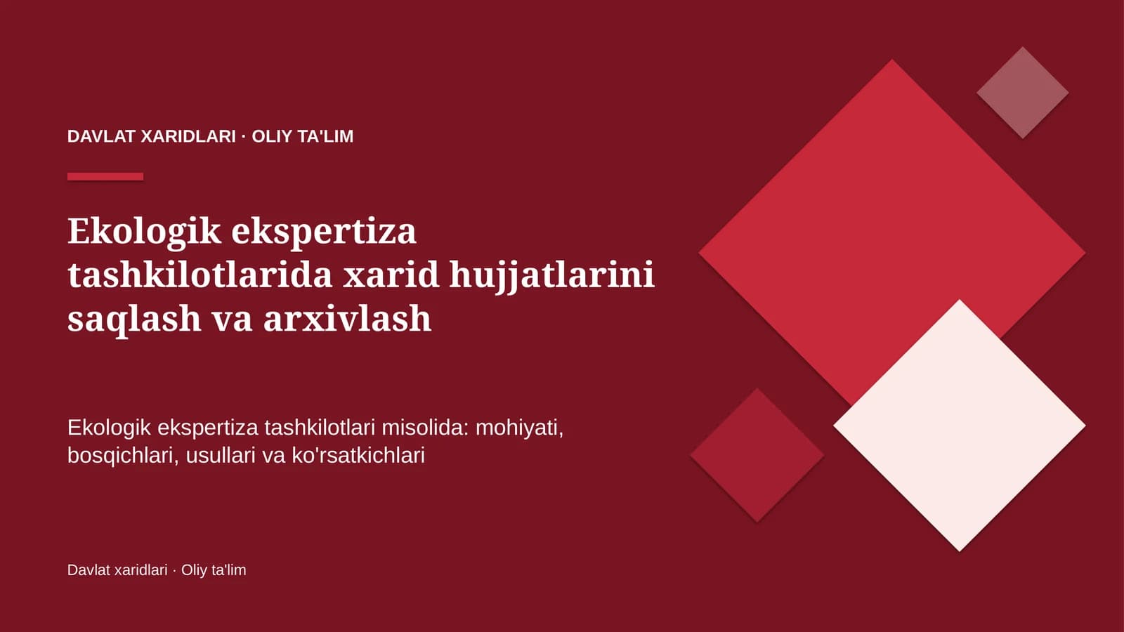 ekologik ekspertiza tashkilotlarida xarid hujjatlarini saqlash va arxivlash 3618