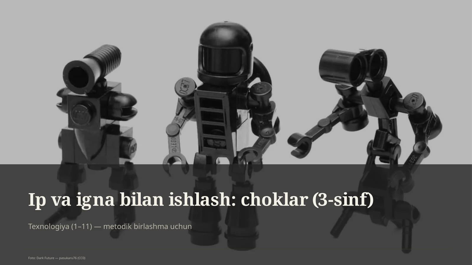 Ip va igna bilan ishlash: choklar (3-sinf)