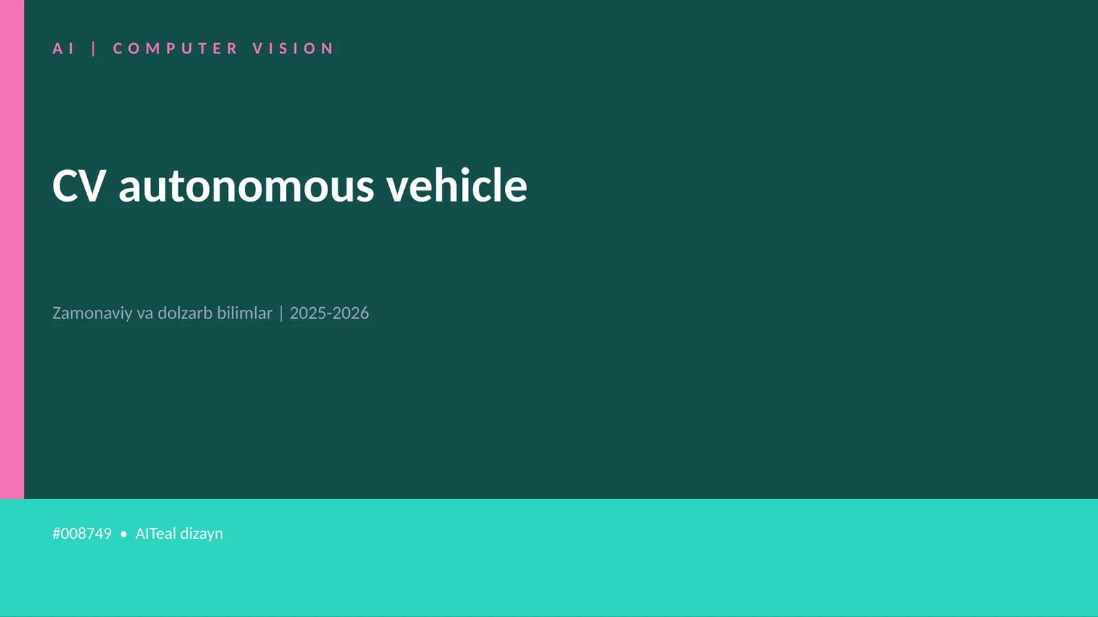 CV autonomous vehicle