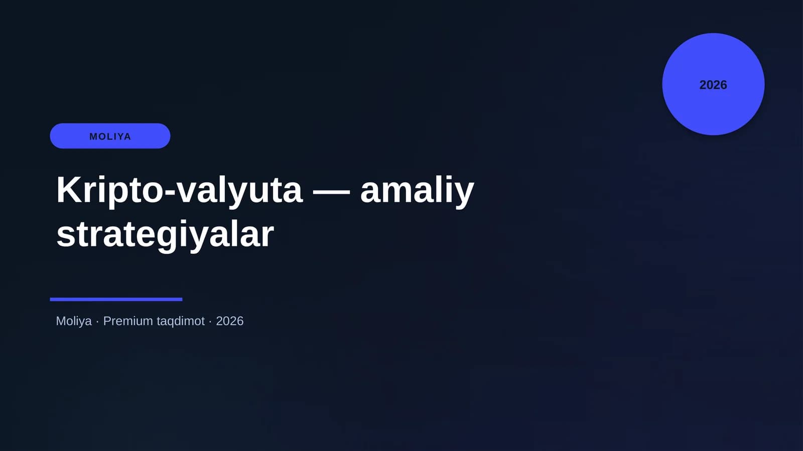 Kripto-valyuta — amaliy strategiyalar