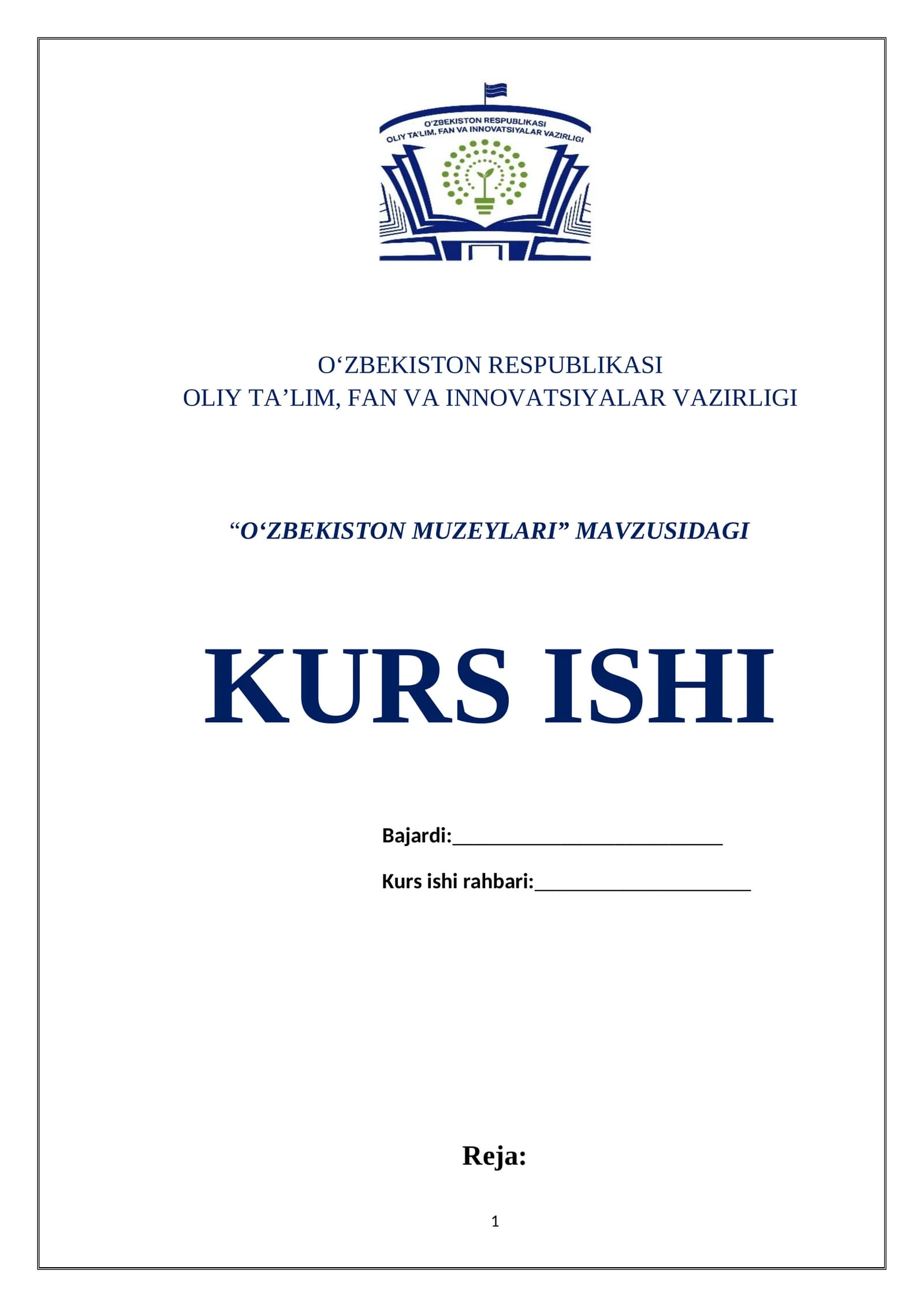 O‘ZBEKISTON MUZEYLARI
