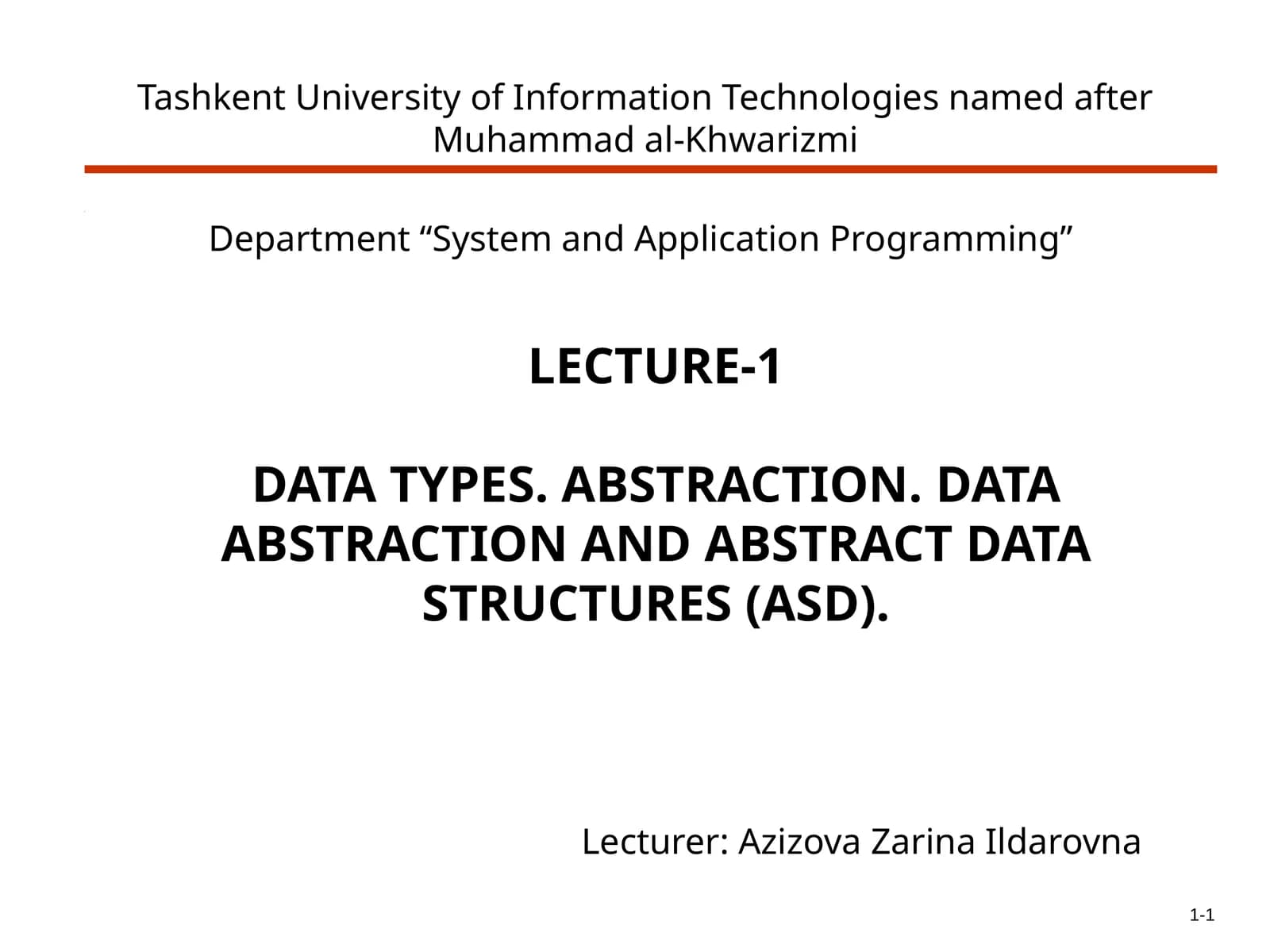 Introduction to Data Types