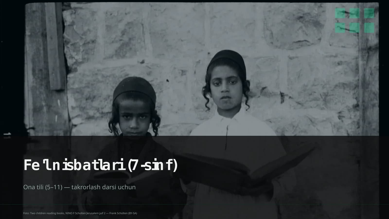 Fe'l nisbatlari (7-sinf)