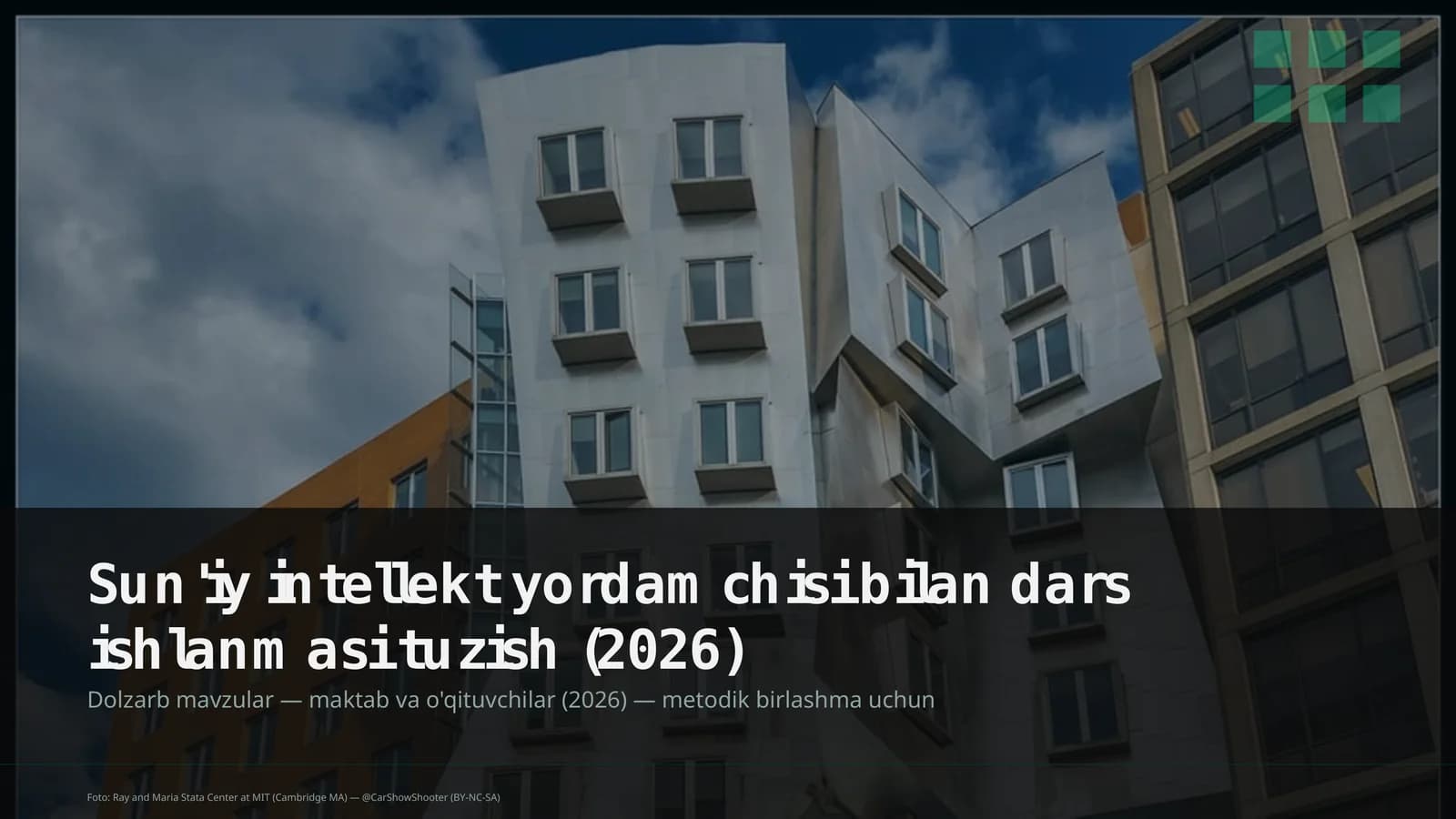 Sun'iy intellekt yordamchisi bilan dars ishlanmasi tuzish (2026)