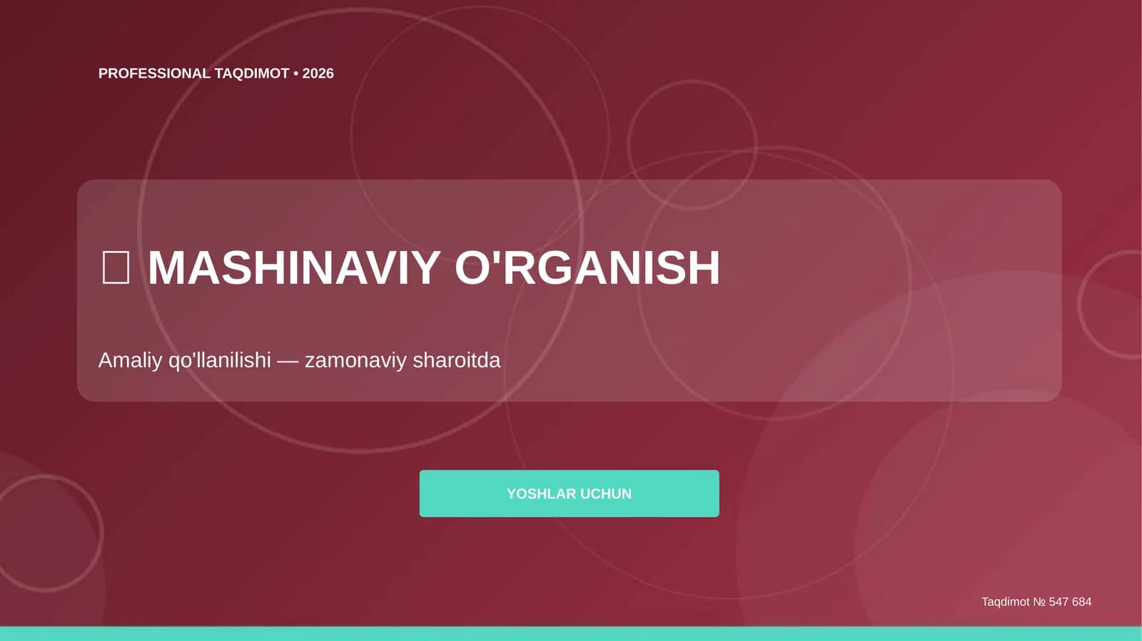 Mashinaviy o'rganish