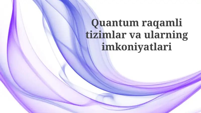 Kvant Kompyuterlarining Kelajagi