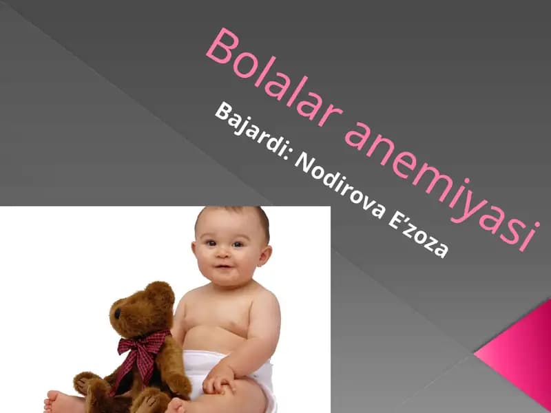 Bolalar anemiyasi