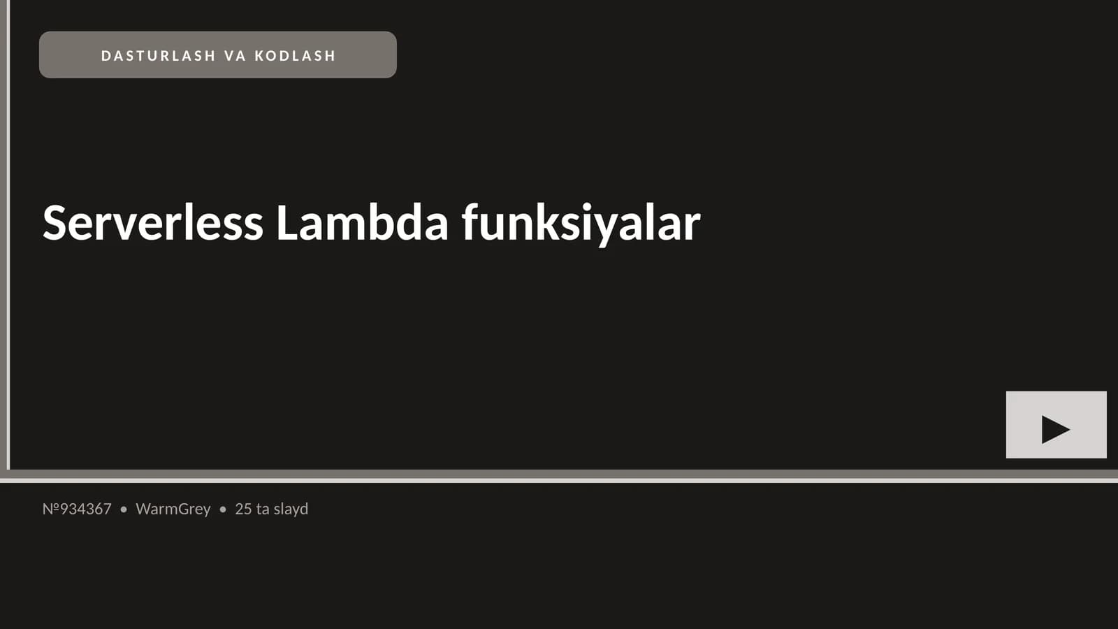 Serverless Lambda funksiyalar
