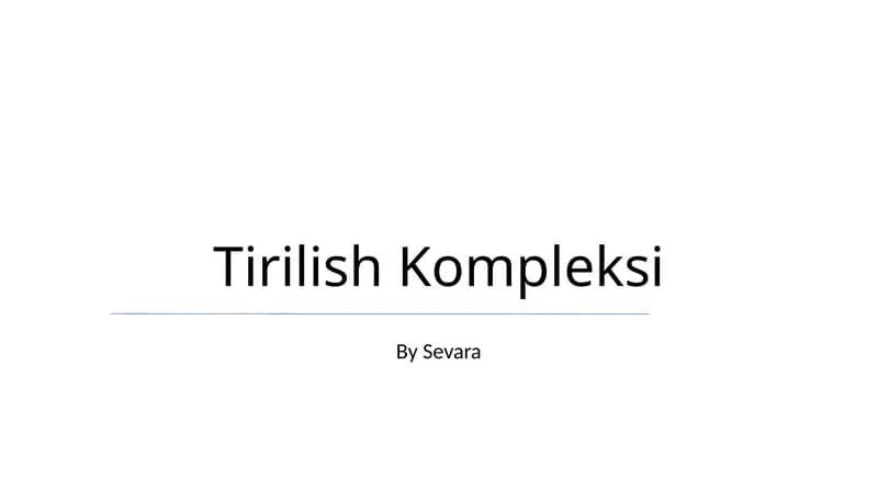 Tirilish Kompleksi