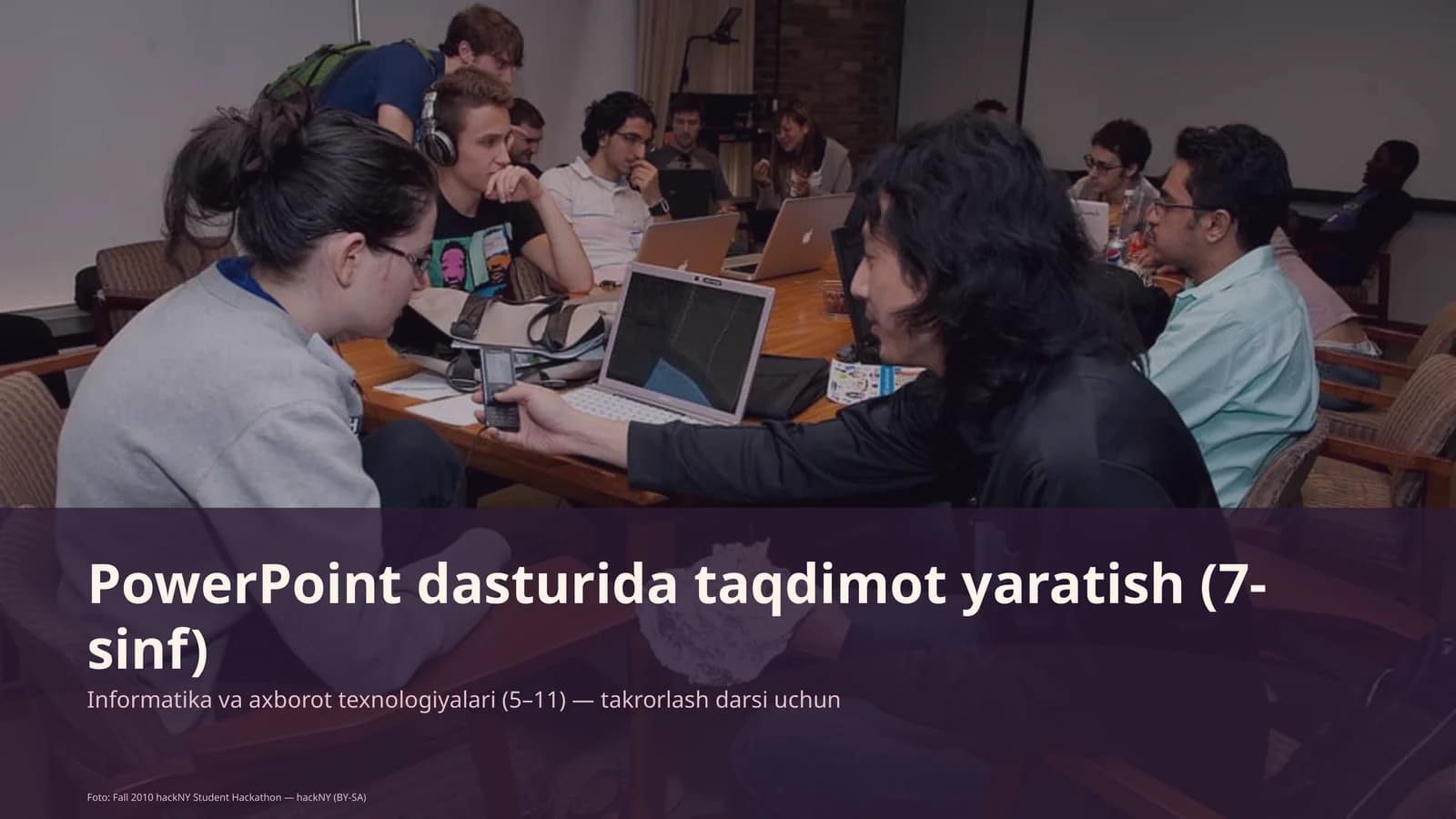 PowerPoint dasturida taqdimot yaratish (7-sinf)