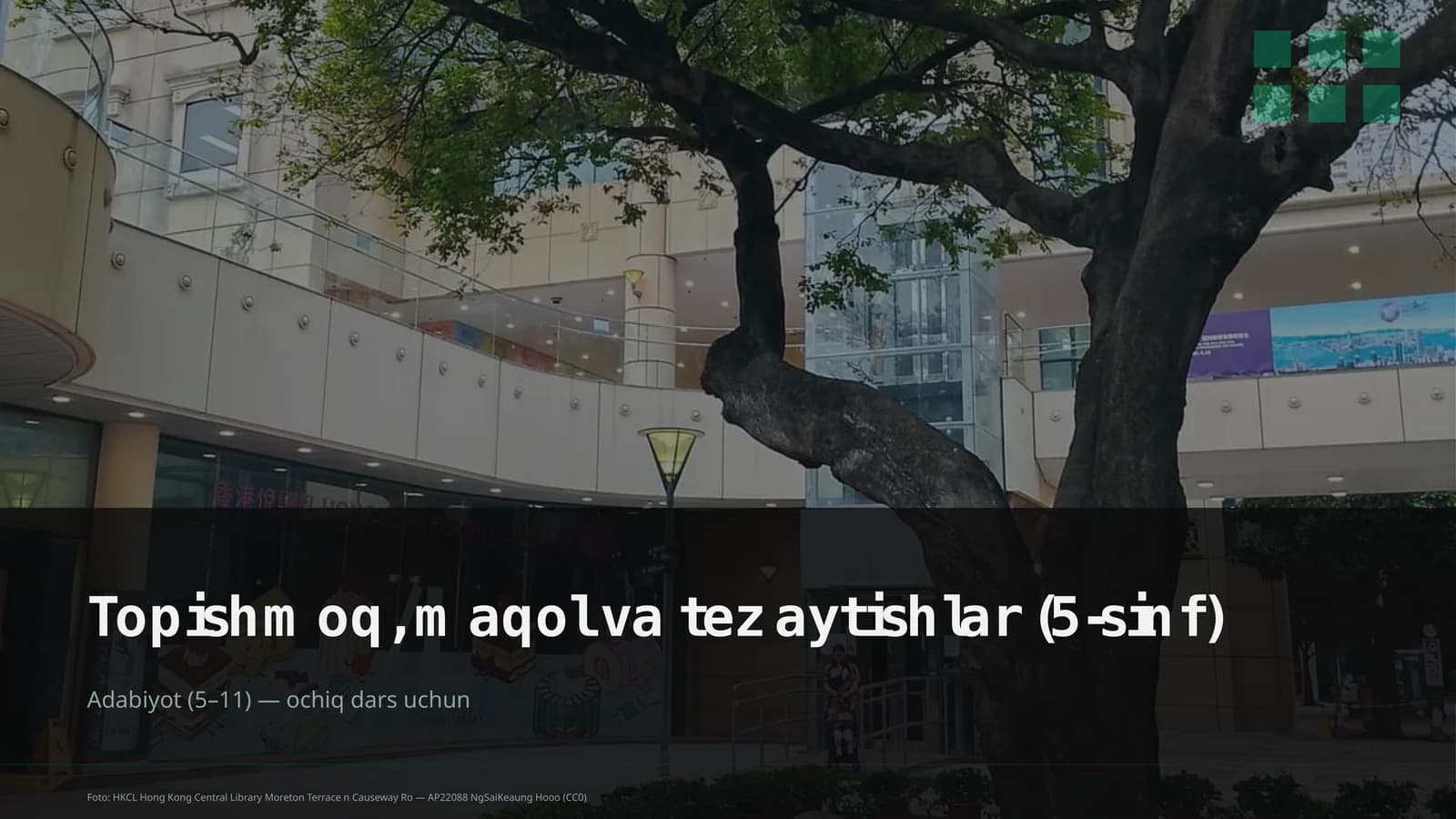Topishmoq, maqol va tez aytishlar (5-sinf)