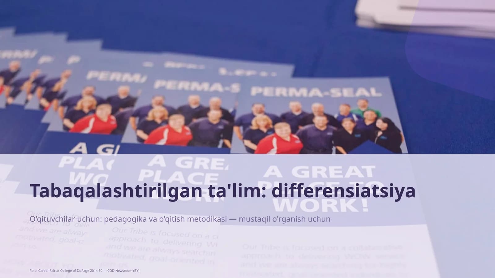 Tabaqalashtirilgan ta'lim: differensiatsiya