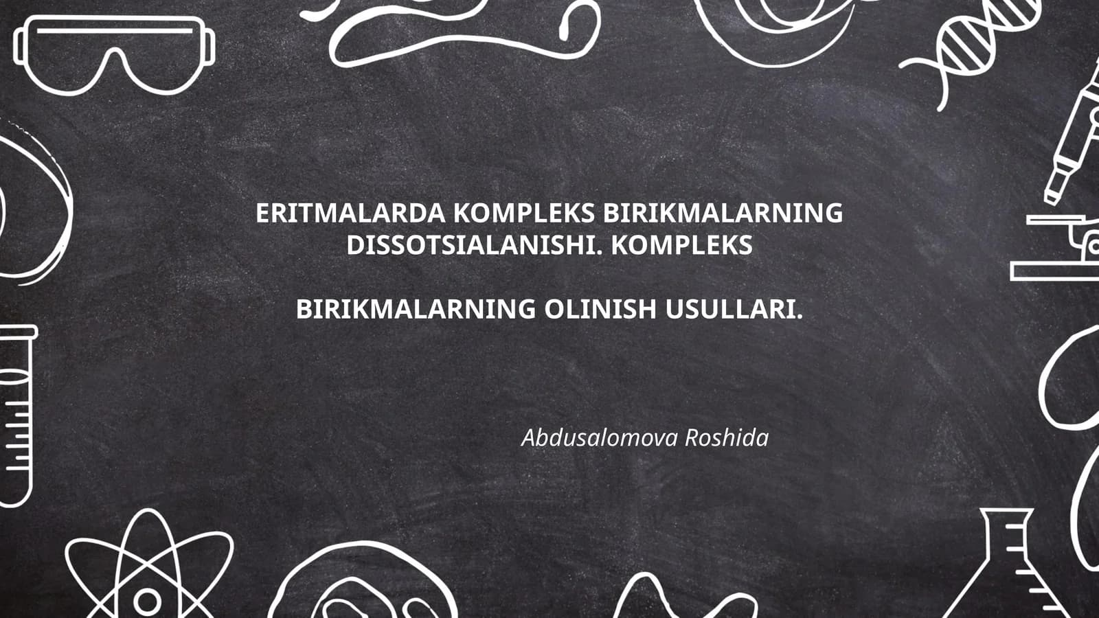 Kompleks birikmalarning dissotsialanishi