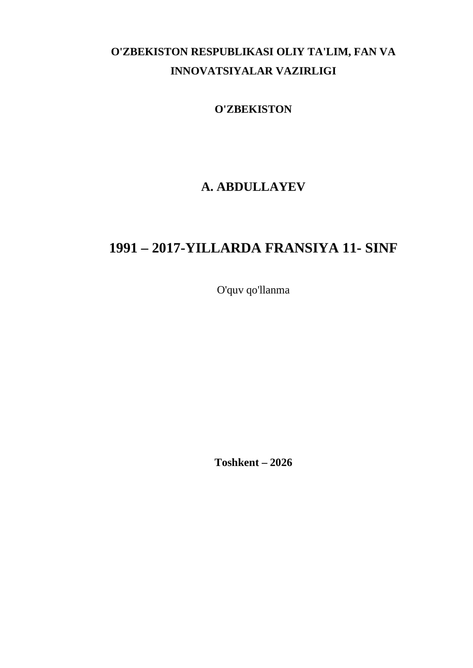1991 – 2017-YILLARDA FRANSIYA 11- SINF
