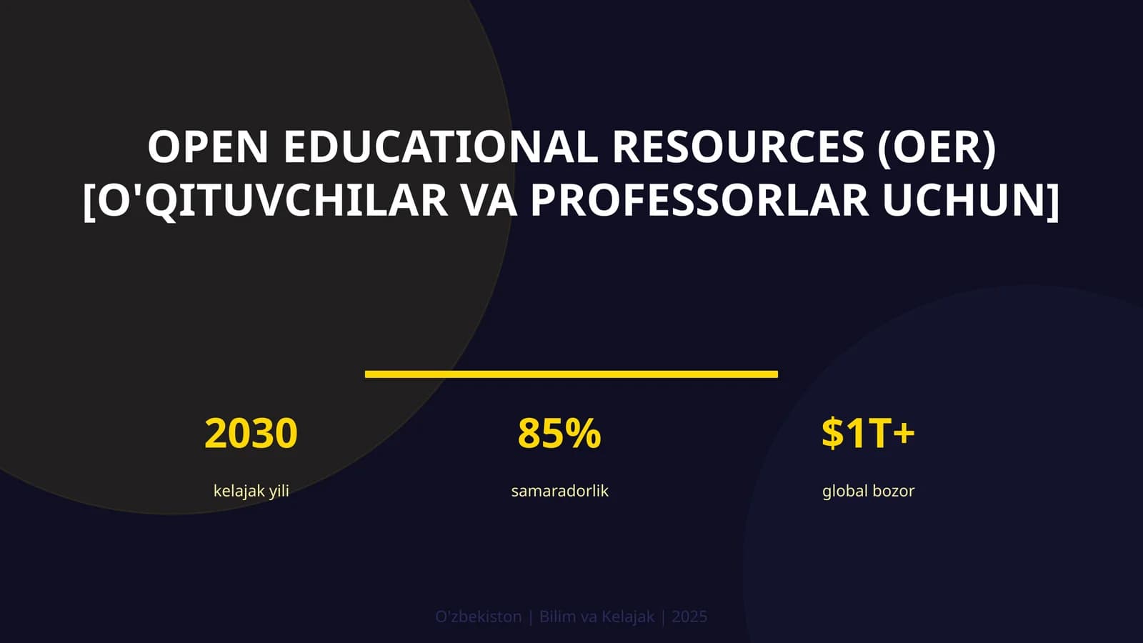 Open educational resources (O'QITUVCHILAR VA PROFESSORLAR UCHUN)