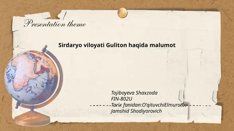 Guliton haqida malumot