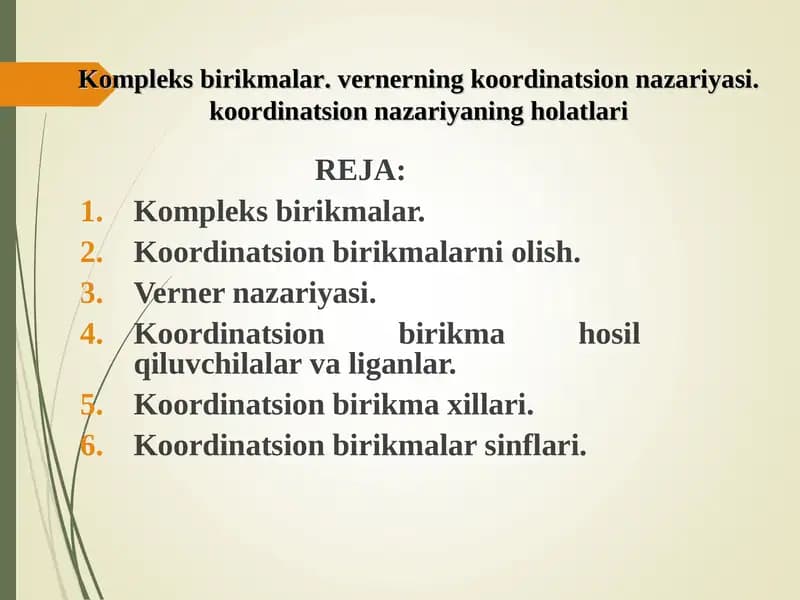 Kompleks birikmalar