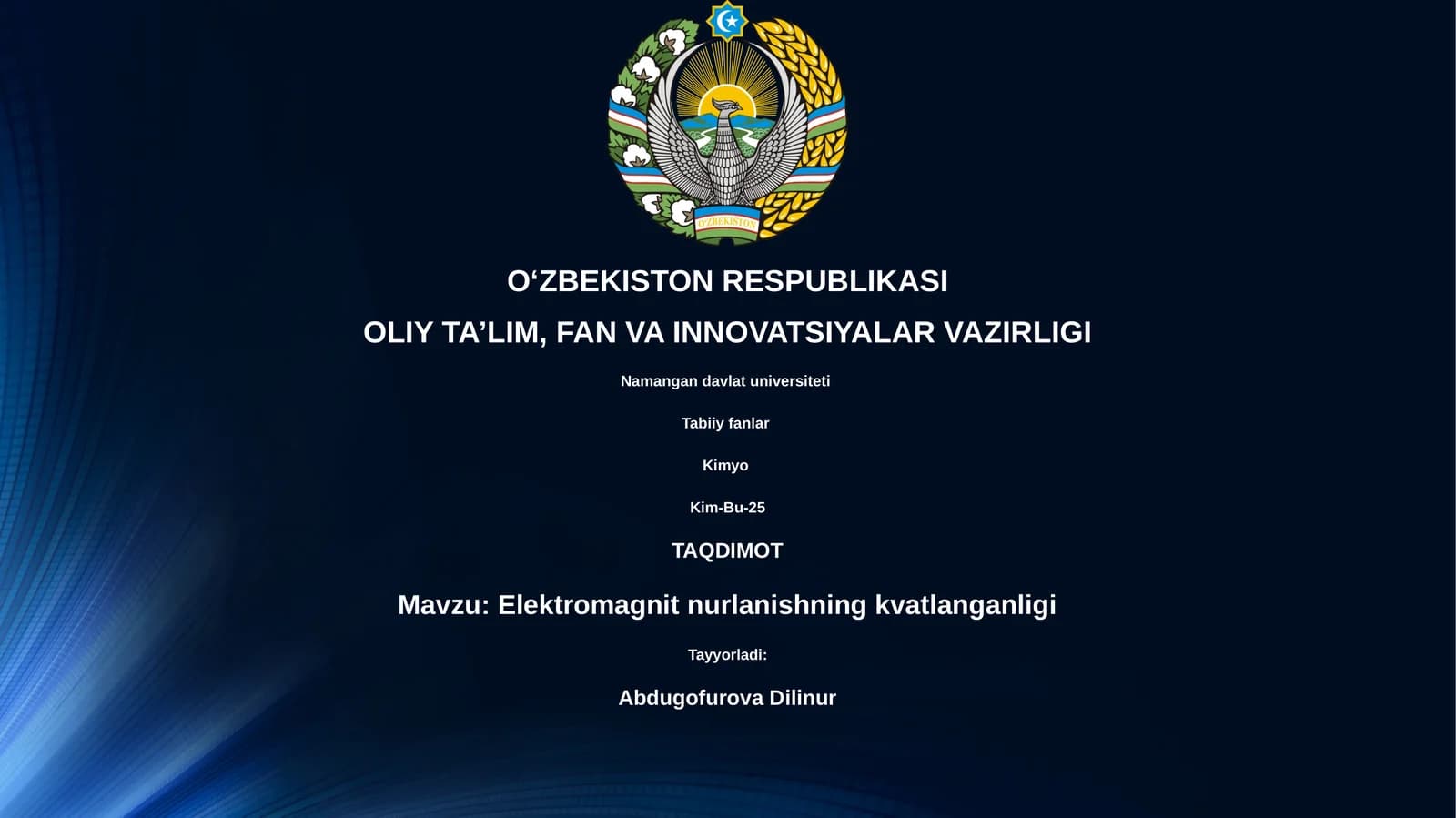 Elektromagnit nurlanishning kvatlanganligi