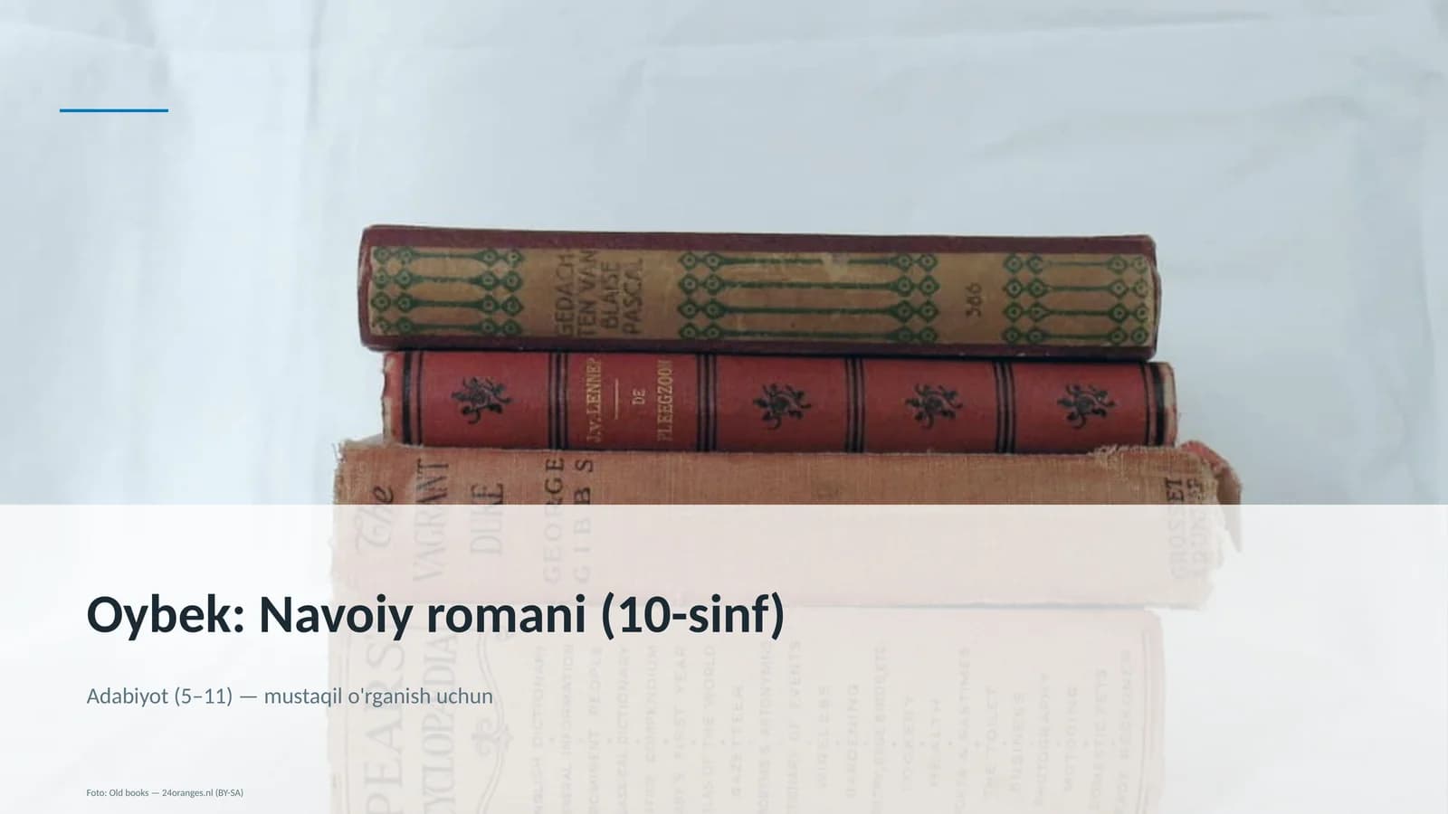 Oybek: Navoiy romani (10-sinf)