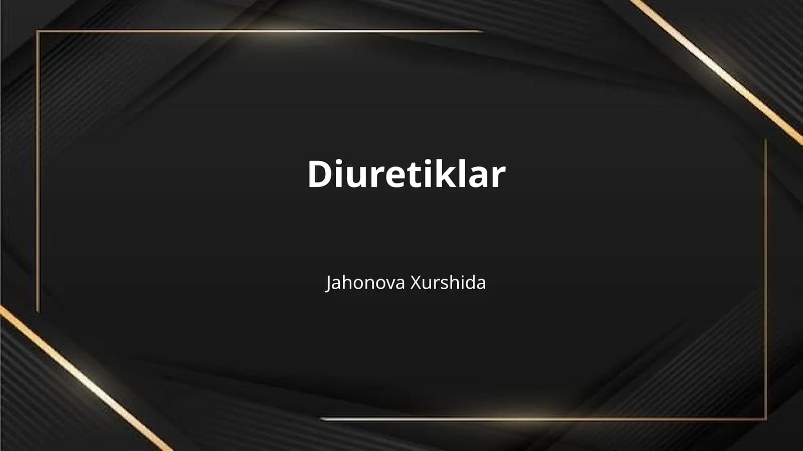 Diuretiklar