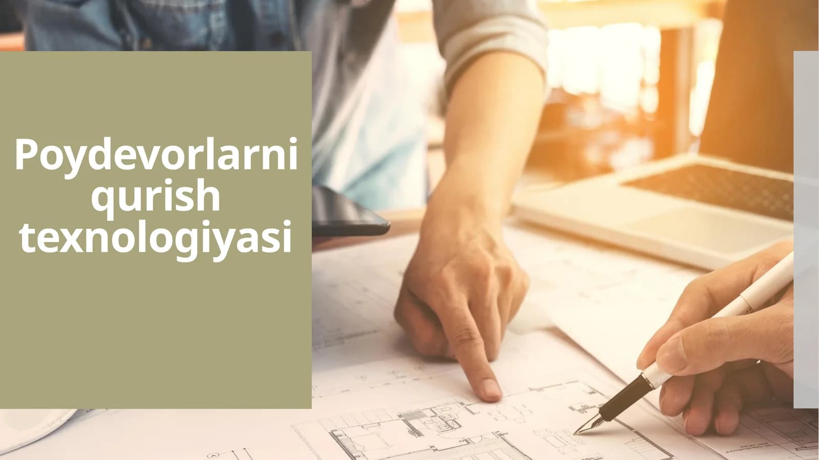 Poydevorlarni qurish texnologiyasi