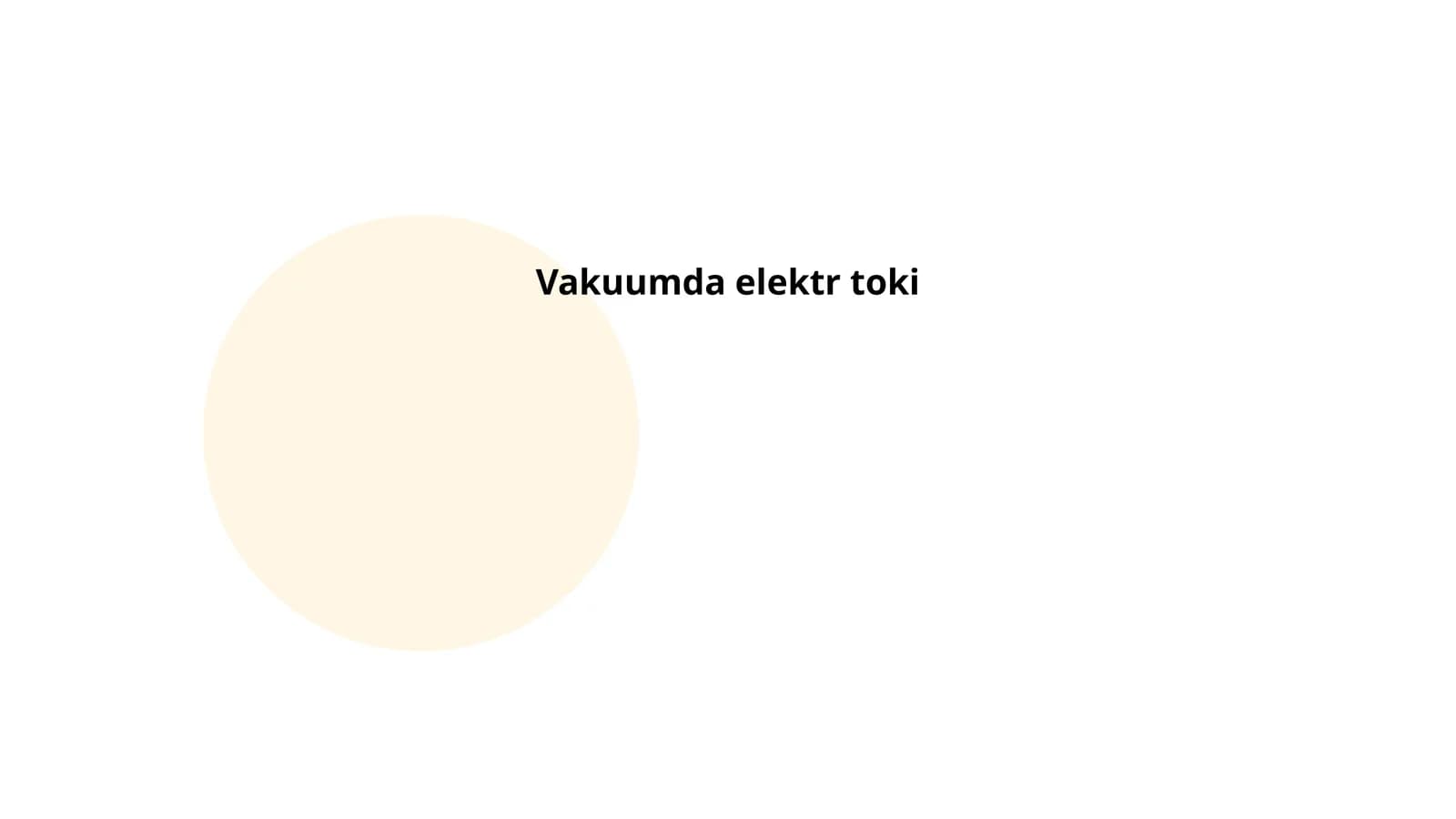 Vakuumda elektr toki