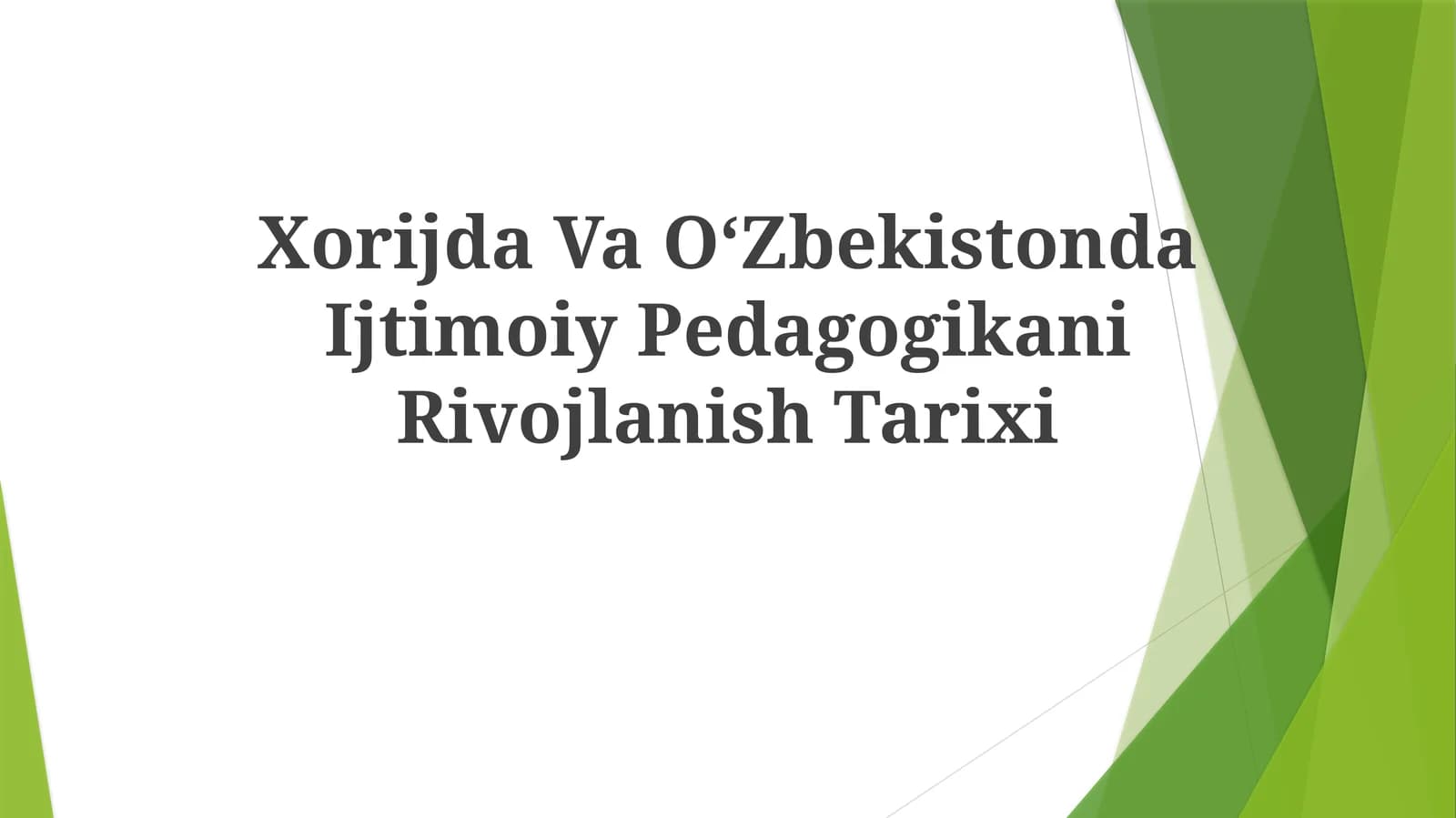 Ijtimoiy Pedagogikaning Tarixiy Ildizlari