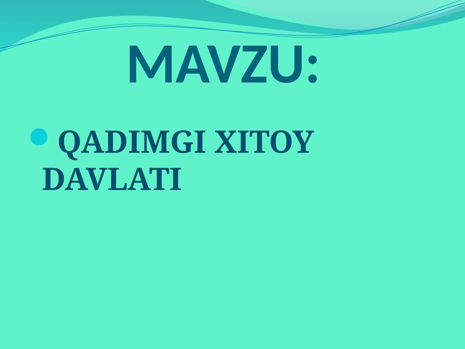 QADIMGI XITOY DAVLATI