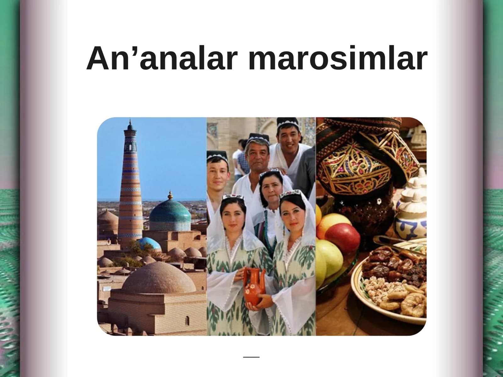 An’analar va marosimlar