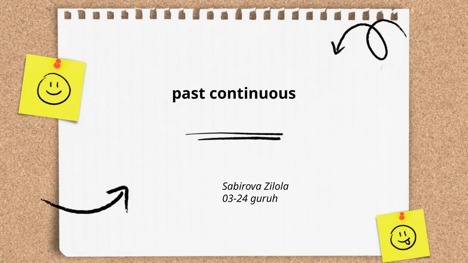 O'tgan zamon davomli zamon (Past Continuous Tense)