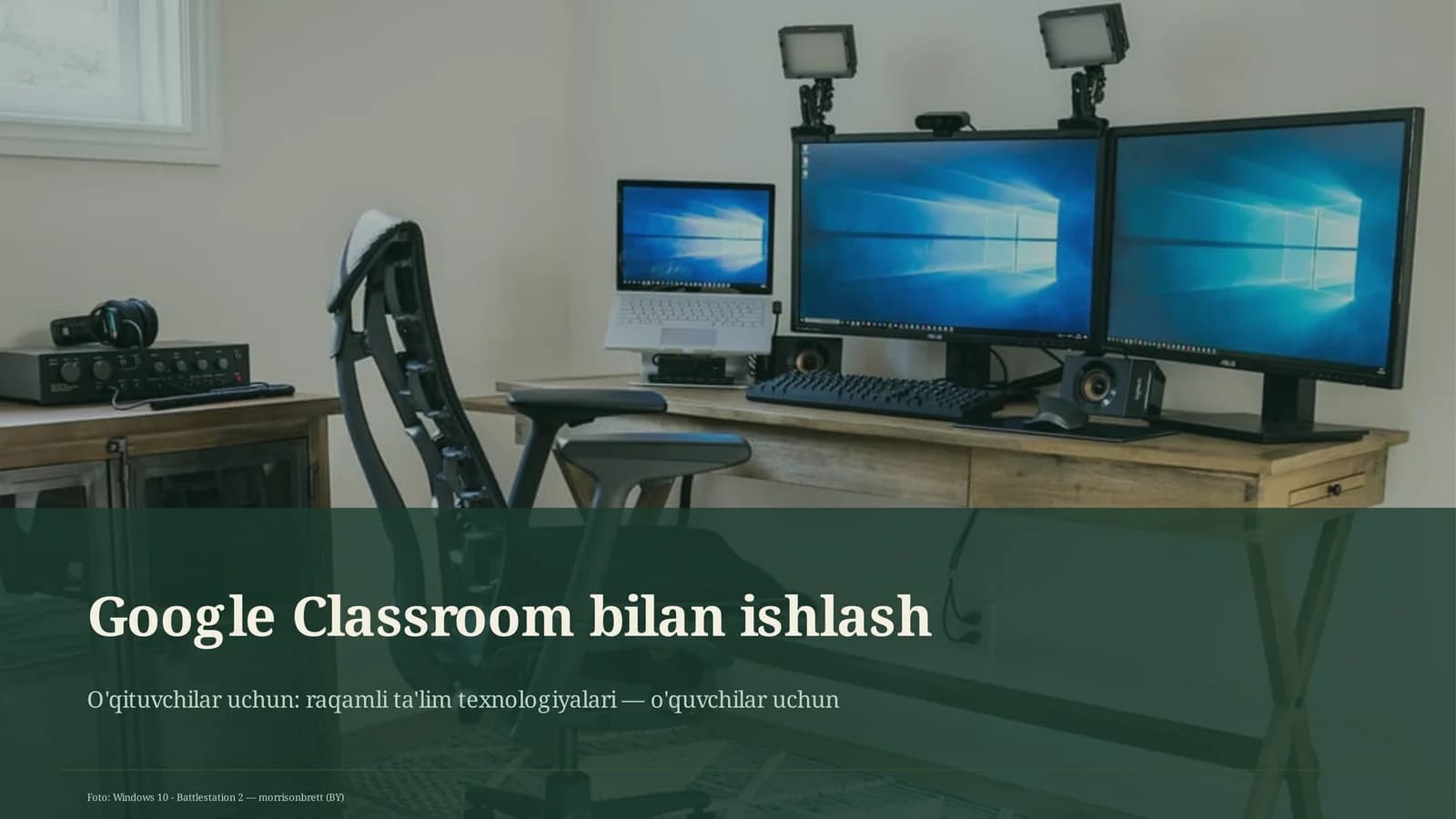 Google Classroom bilan ishlash