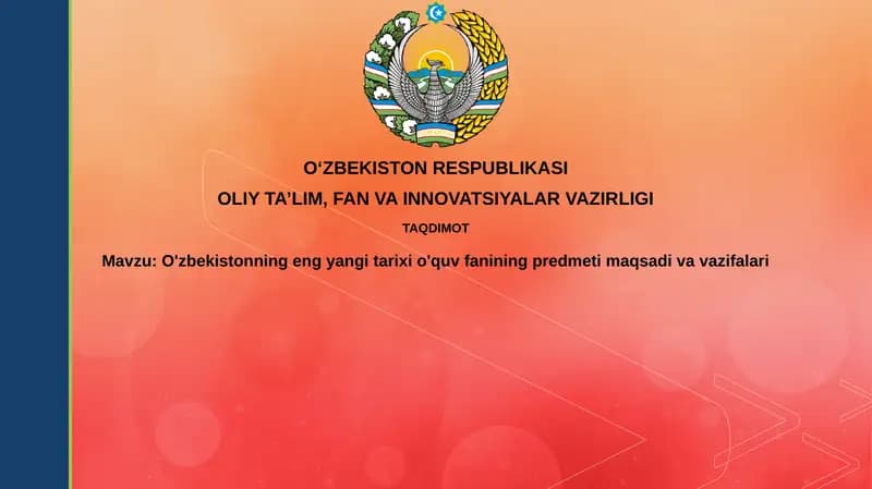 Yangi O'zbekiston tarixi