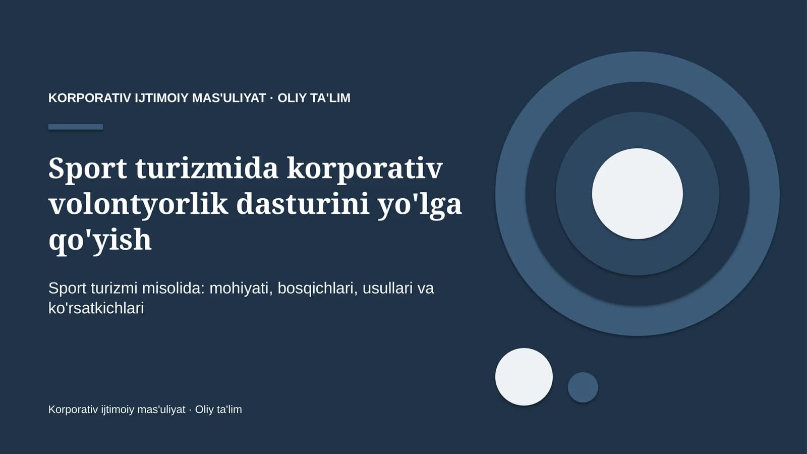 sport turizmida korporativ volontyorlik dasturini yo'lga qo'yish 5688