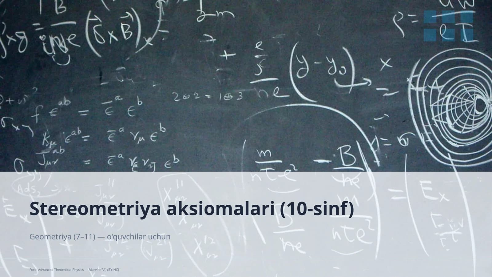 Stereometriya aksiomalari (10-sinf)