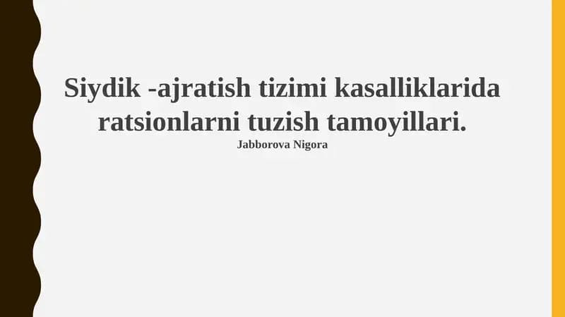 Tuz va natriy cheklangan dieta buriqlardagi toshlar