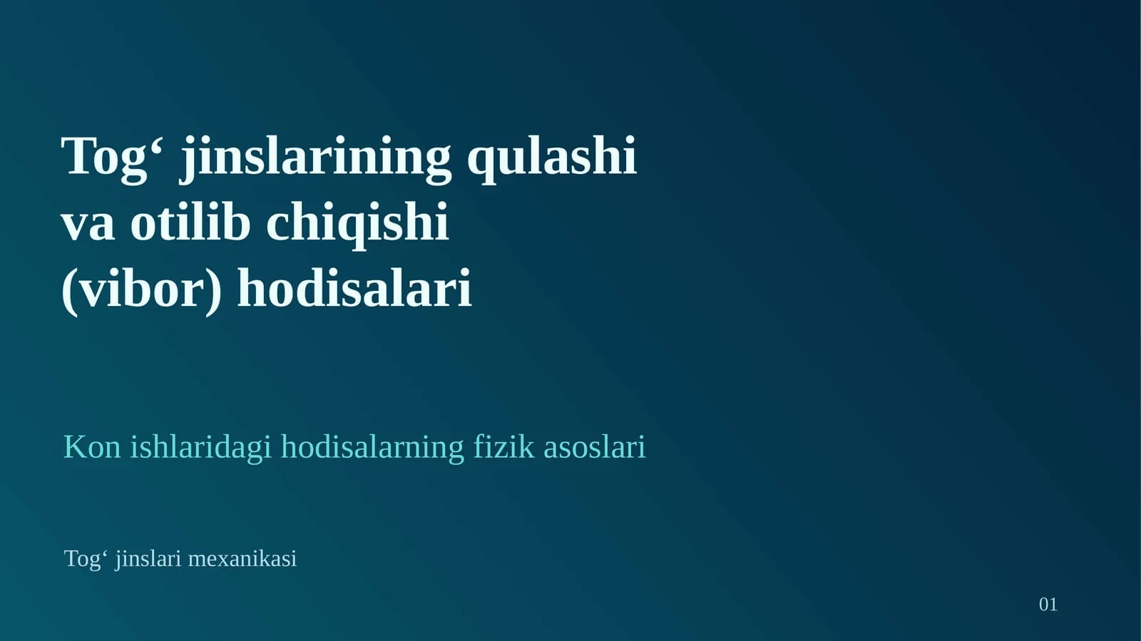 Tog‘ jinslarining qulashi va otilib chiqishi (vibor) hodisalari