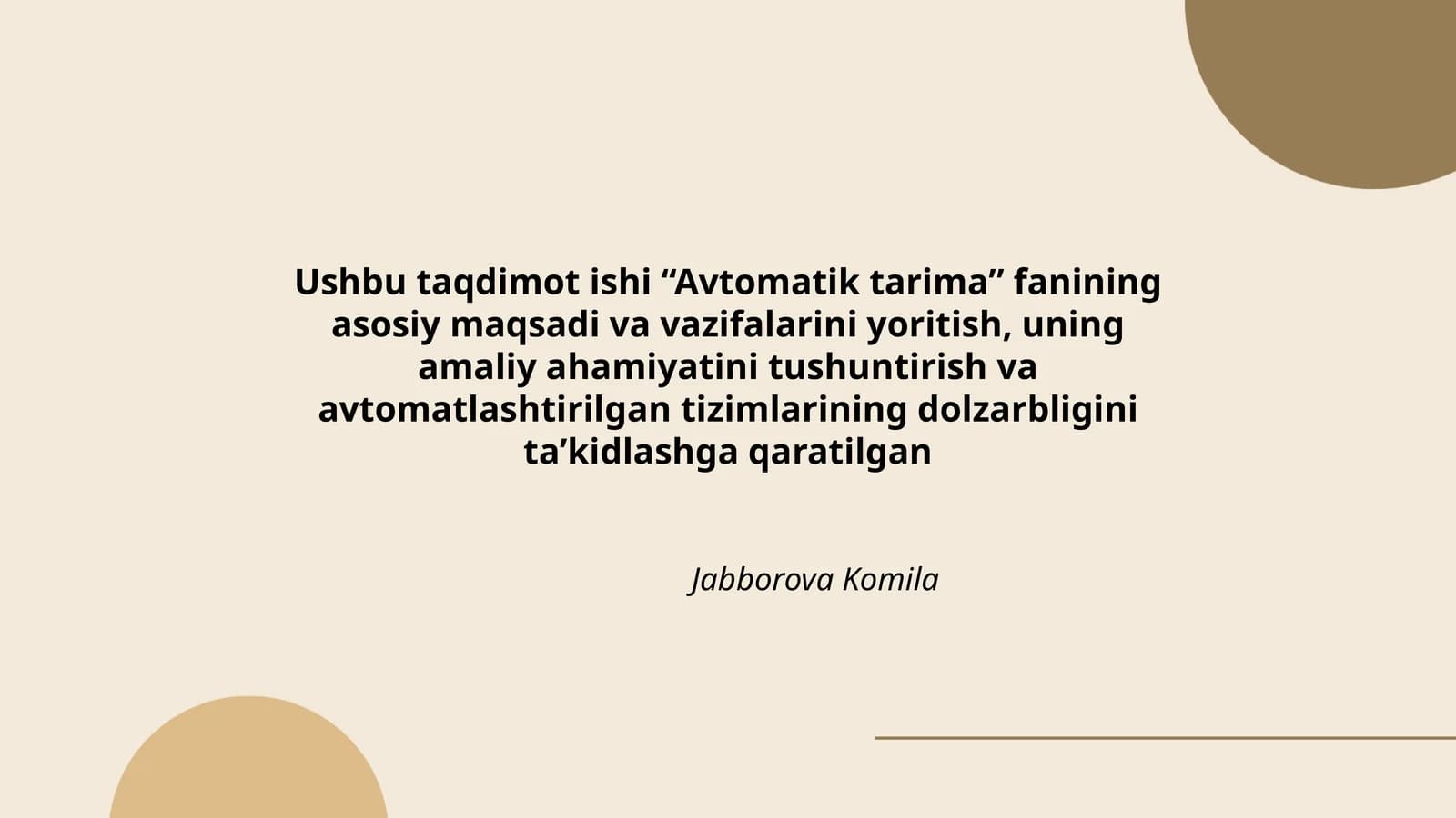 Avtomatik tarima