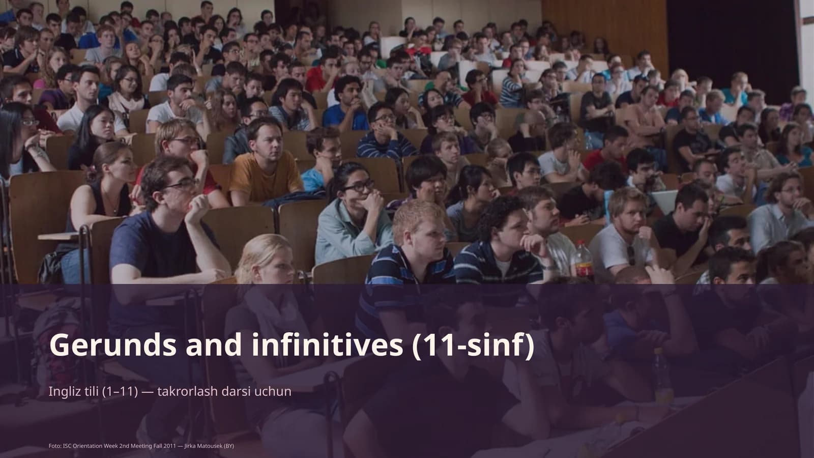 Gerunds and infinitives (11-sinf)