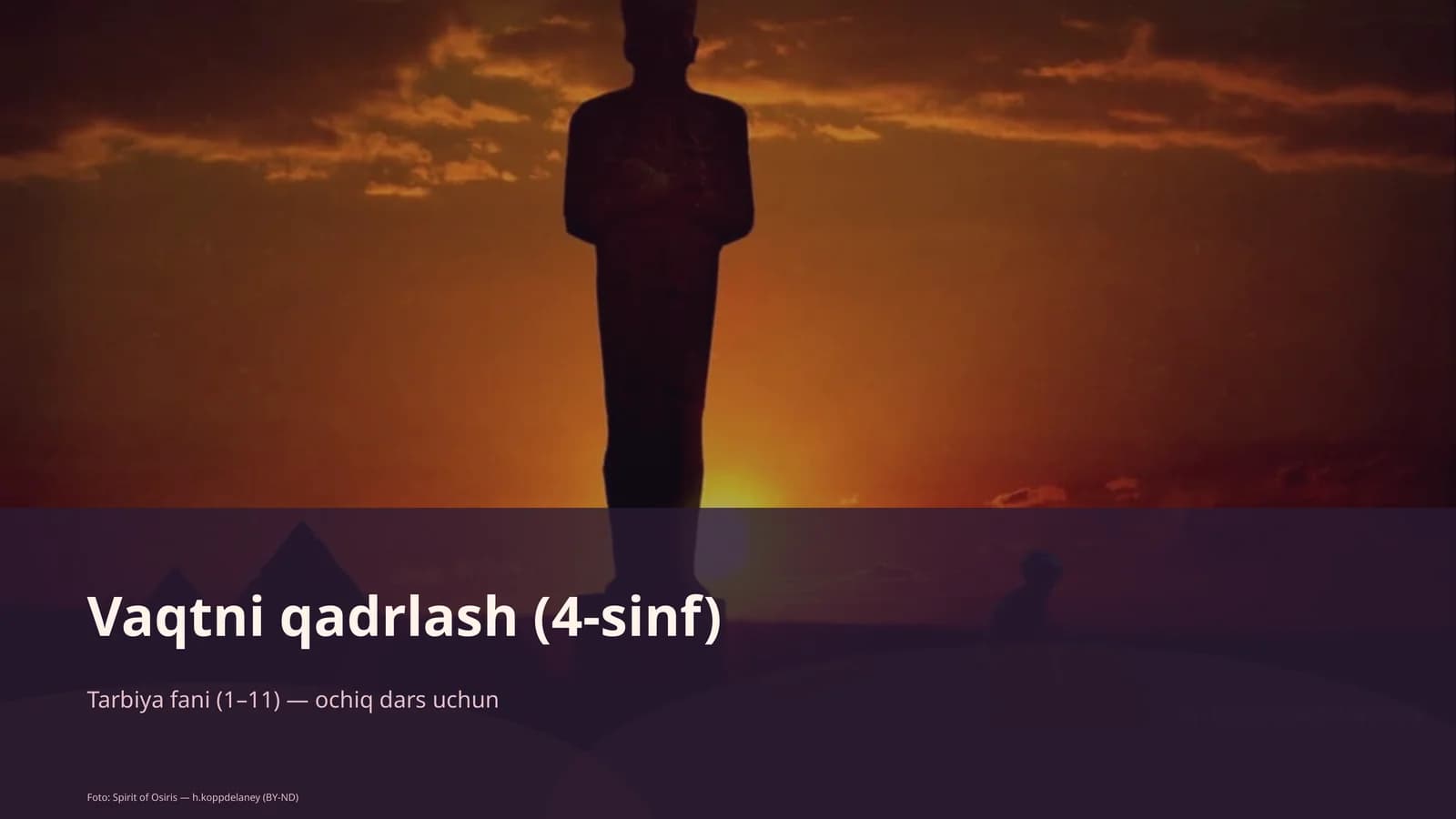 Vaqtni qadrlash (4-sinf)