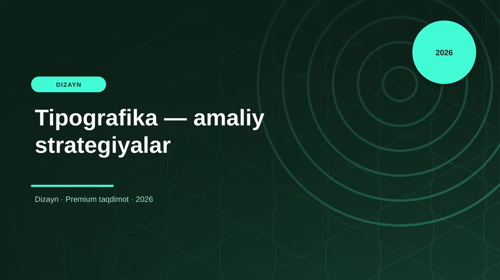 Tipografika — amaliy strategiyalar