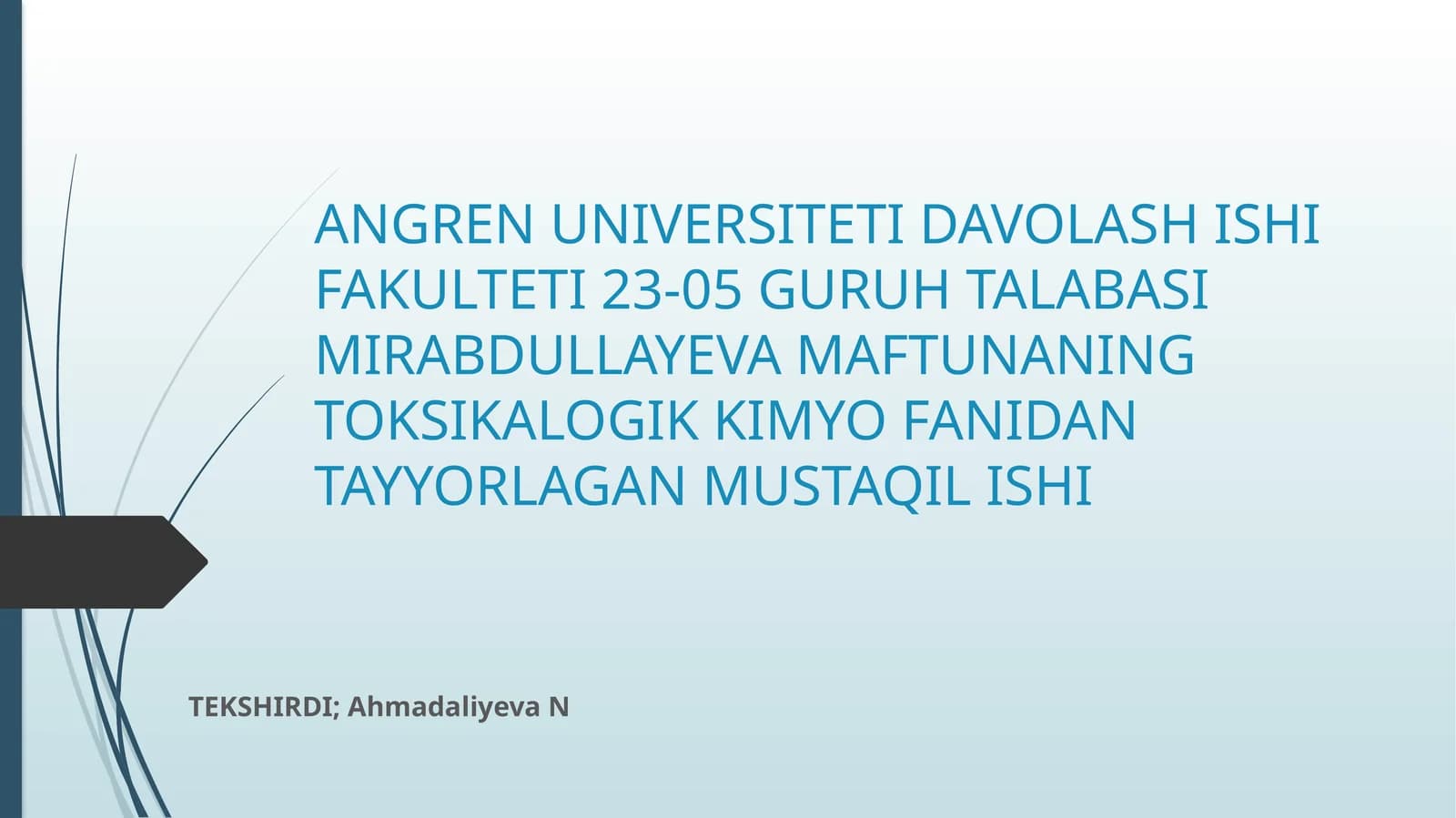 Mineralizatsiya va zaharli moddalar