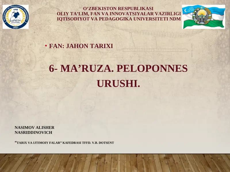 JAHON TARIXI