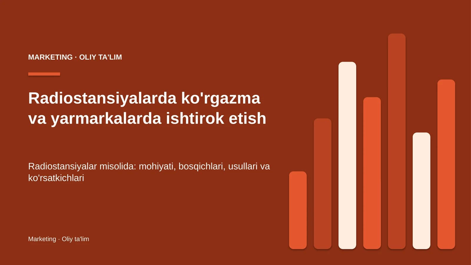 radiostansiyalarda ko'rgazma va yarmarkalarda ishtirok etish 9675