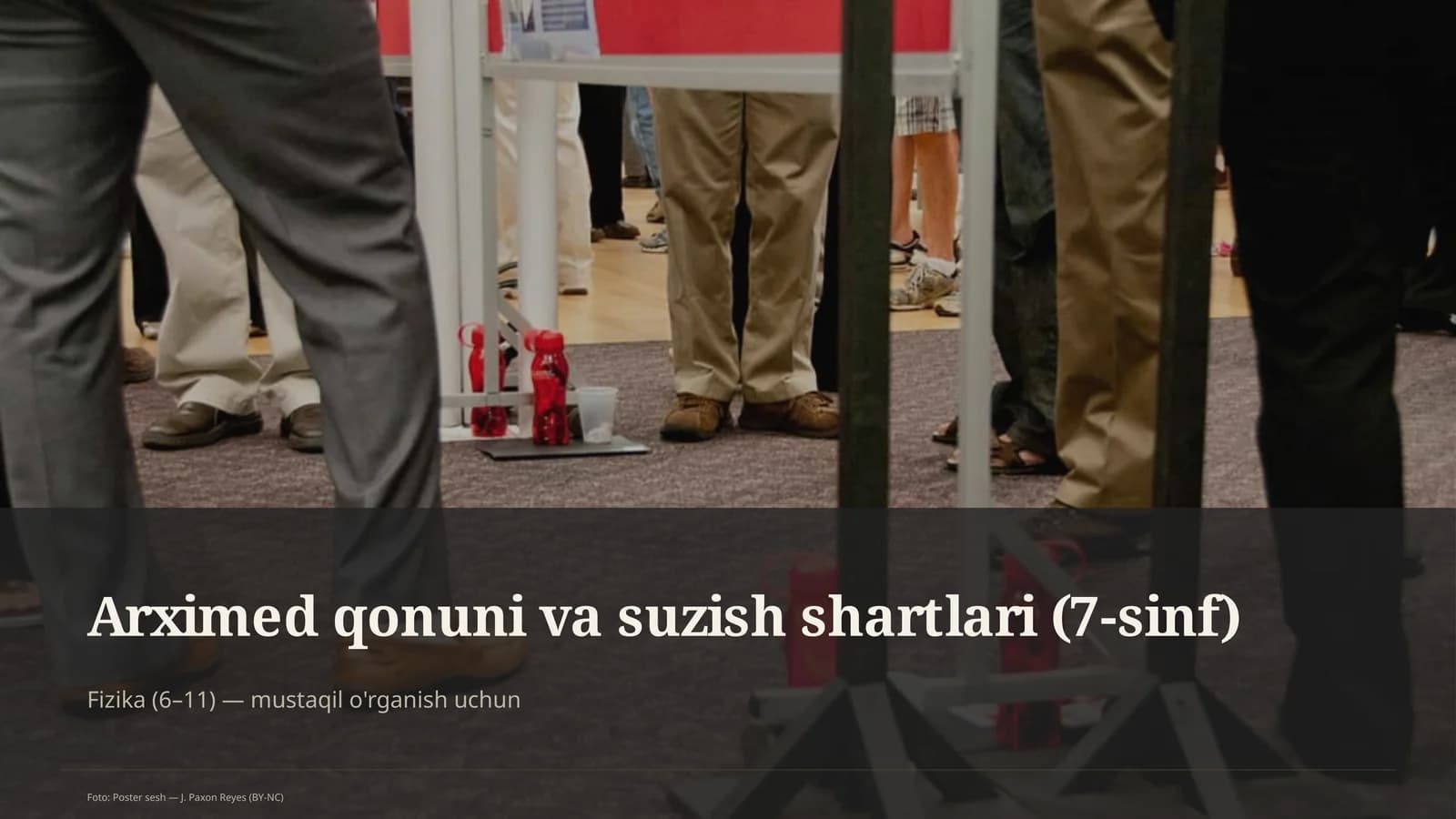 Arximed qonuni va suzish shartlari (7-sinf)