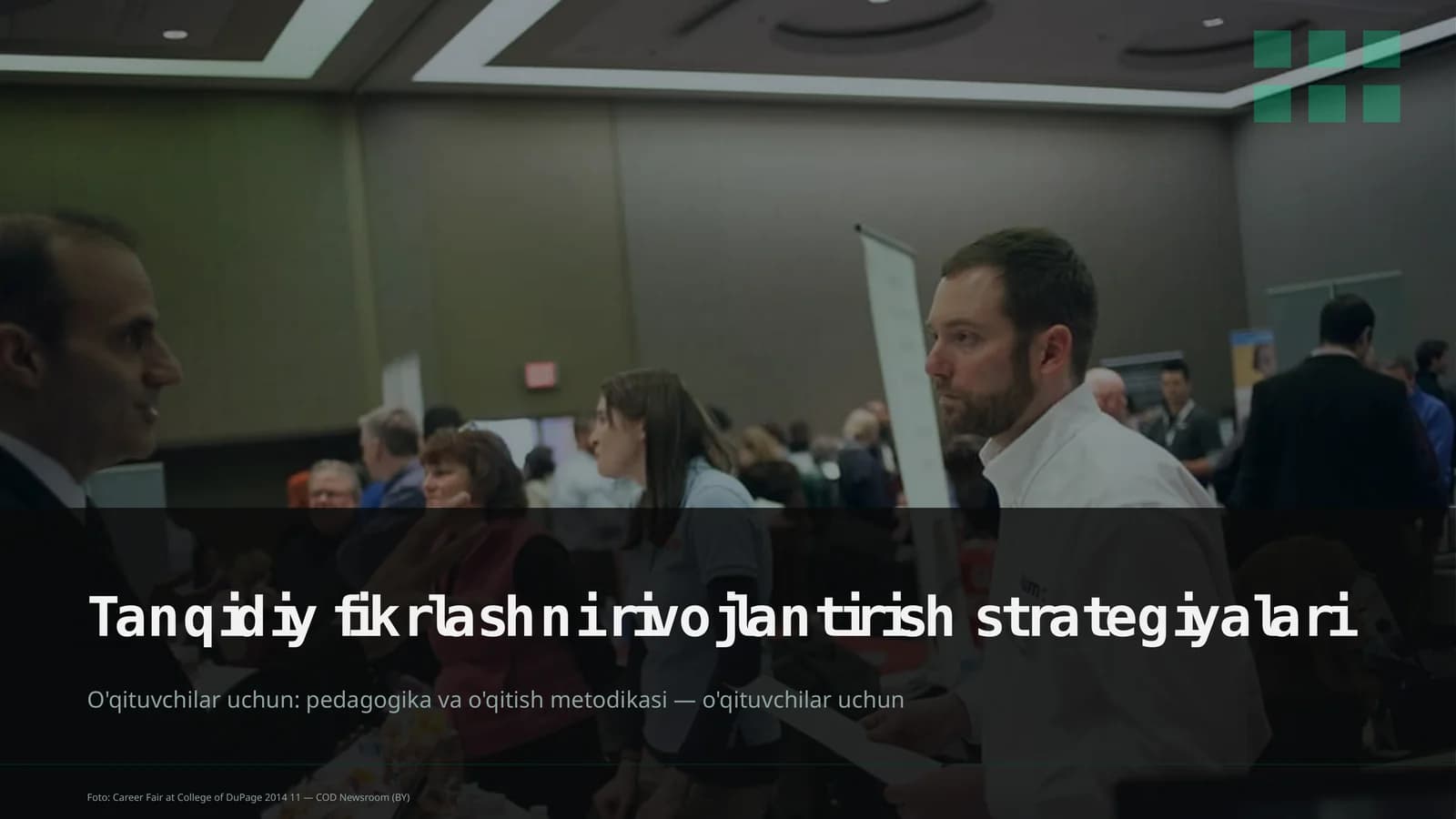 Tanqidiy fikrlashni rivojlantirish strategiyalari
