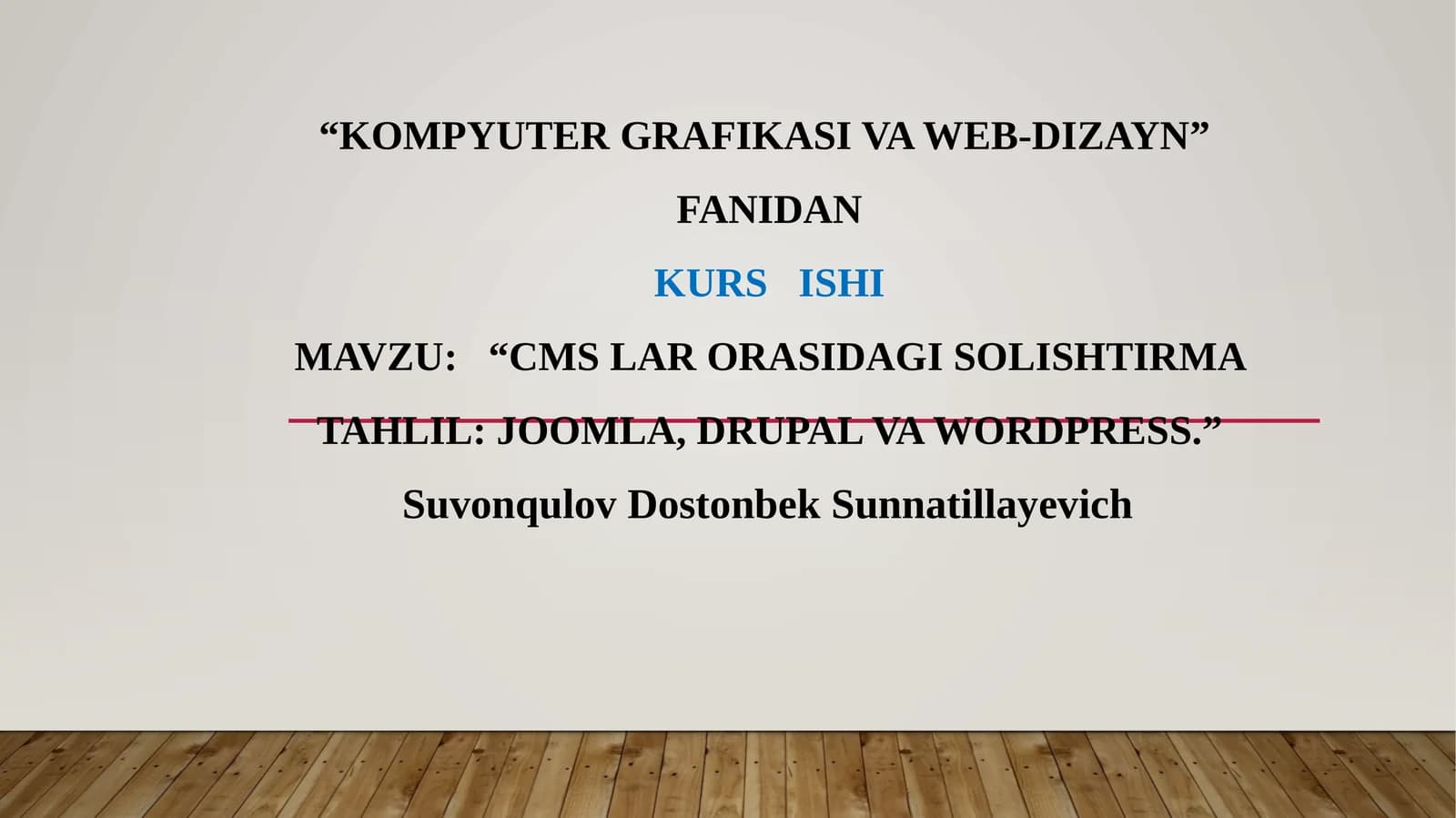 CMS lar orasidagi solishtirma tahlili: Joomla, Drupal va WordPress