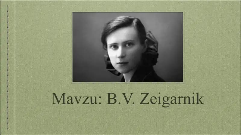 B.V. Zeigarnik