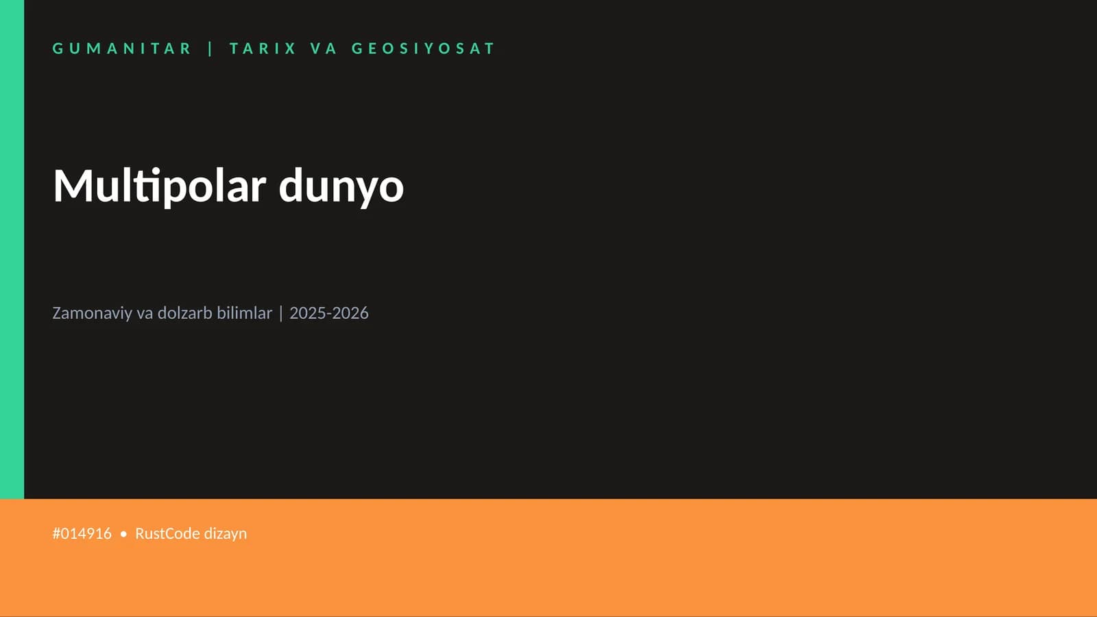 Multipolar dunyo